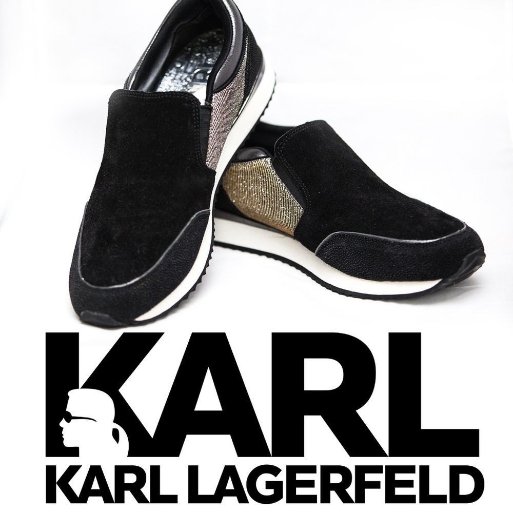 Karl Lagerfeld Paris Women's Shoes Giselle Suede